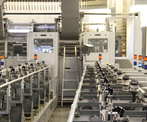 Das Bild zeigt den Druckraum der PPLtec GmbH